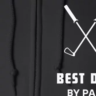 BEST DAD BY PAR FATHERS DAY FUNNY SIMPLE GOLFER HUSBAND Full Zip Hoodie