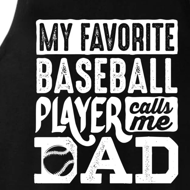 Baseball Dad Cool Gift Baseball Lover Cute Gift Ladies Tri-Blend Wicking Tank