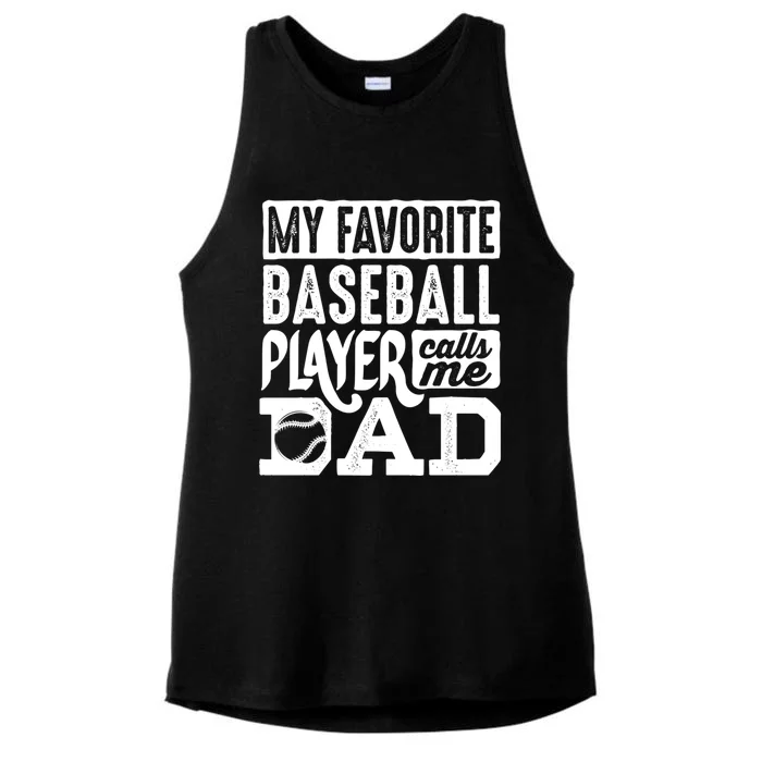 Baseball Dad Cool Gift Baseball Lover Cute Gift Ladies Tri-Blend Wicking Tank