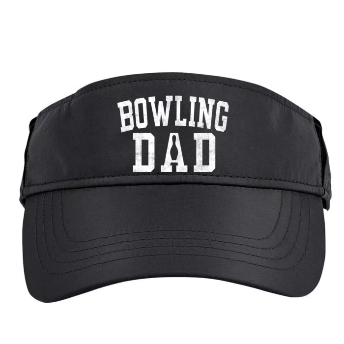 Bowling Dad Classic Bold Font FatherS Day Daddy Adult Drive Performance Visor