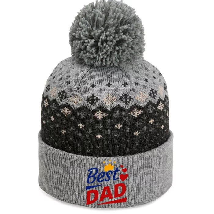 Best Dad Crown Father's Day Gift The Baniff Cuffed Pom Beanie