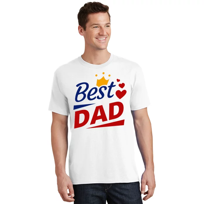 Best Dad Crown Father's Day Gift T-Shirt