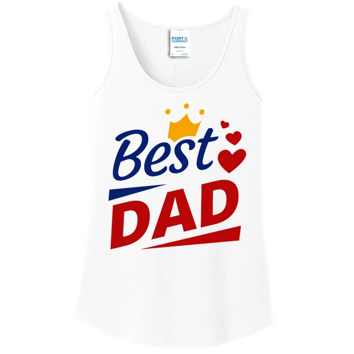 Best Dad Crown Father's Day Gift Ladies Essential Tank