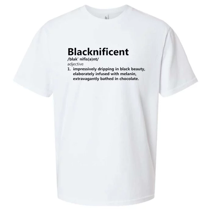 Blacknificent Definition Culture Heritage Empower Pride Love Sueded Cloud Jersey T-Shirt