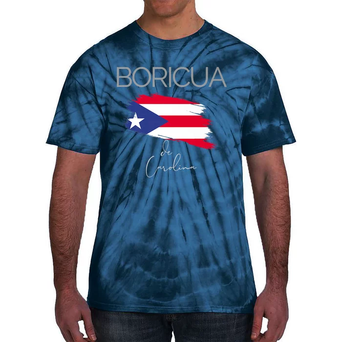 Boricua De Carolina Puerto Rico Carolina Flag Tie-Dye T-Shirt