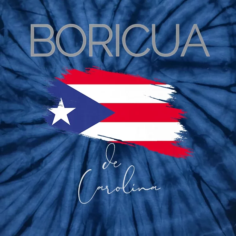 Boricua De Carolina Puerto Rico Carolina Flag Tie-Dye T-Shirt