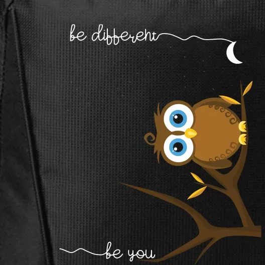 Be Different Cute Owl Bird Owl Saying Be Different City Backpack