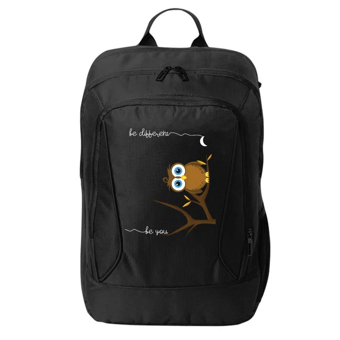 Be Different Cute Owl Bird Owl Saying Be Different City Backpack