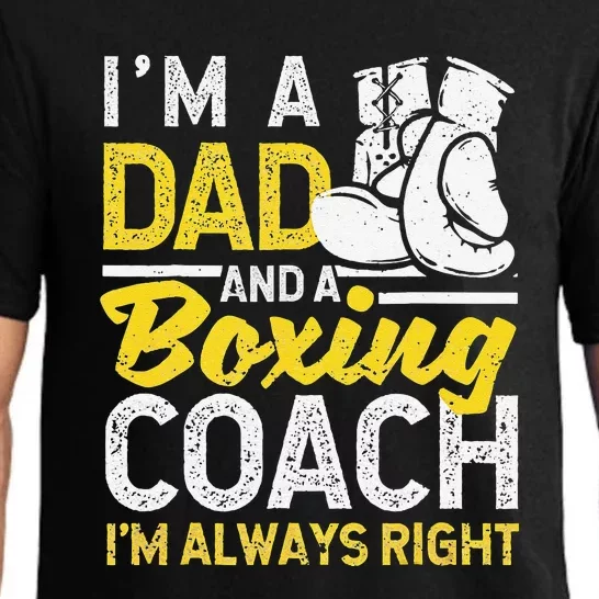 Boxer Daddy Coaches Fathers Day I'm A Dad And A Boxing Coach Pajama Set