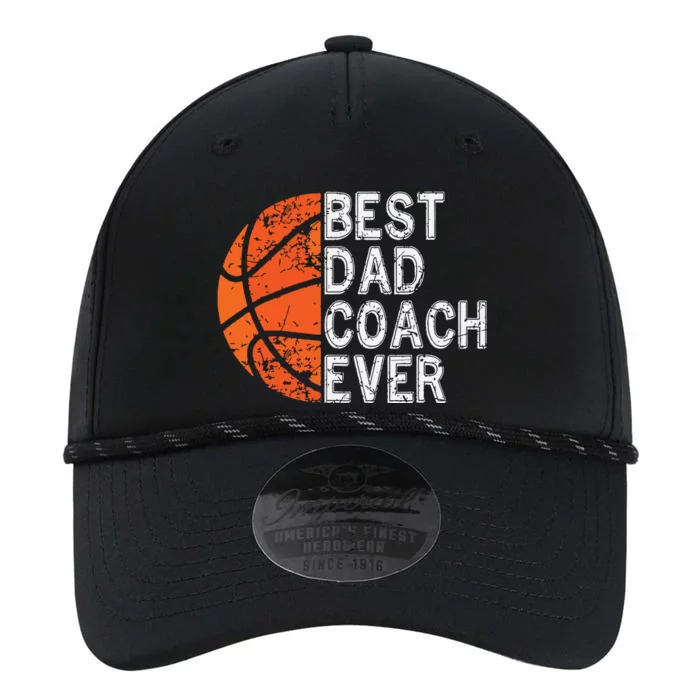 Best Dad Coach Ever Fathers Day Basketball Player Fan Papa Performance The Dyno Cap