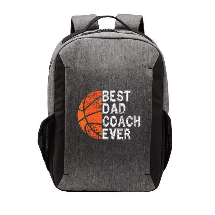 Best Dad Coach Ever Fathers Day Basketball Player Fan Papa Vector Backpack