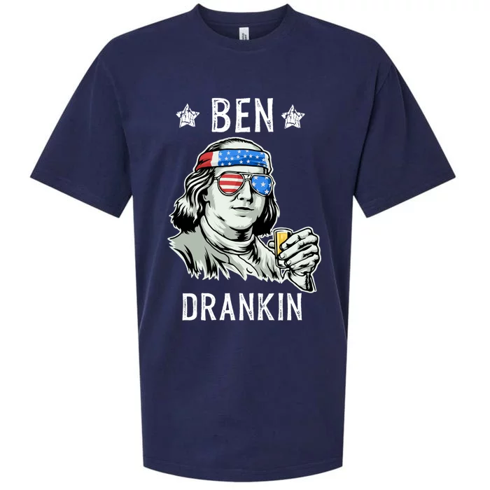 Ben Drankin Cute Gift President Ing Funny 4th Of July Gift Sueded Cloud Jersey T-Shirt