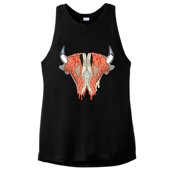 Buffalo Drip Crimson Bliss 5s Matching Ladies Tri-Blend Wicking Tank