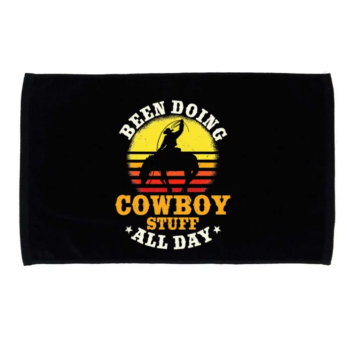 Been Doing Cow Stuff All Day Cow Farm Rancher Ranch Microfiber Hand Towel