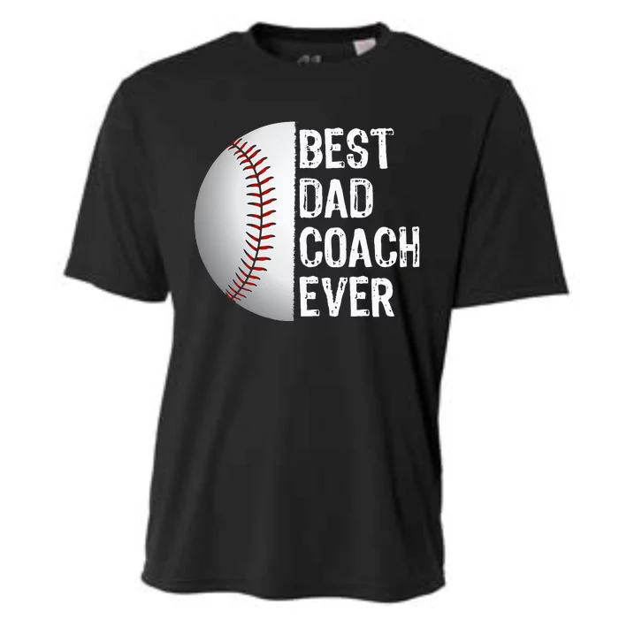 Best Dad Coach Ever Funny Baseball Tee For Sport Lovers Cooling Performance Crew T-Shirt