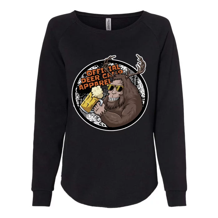 Bigfoot Deer Camp Funny Sasquatch Hunting Gift Womens California Wash Sweatshirt