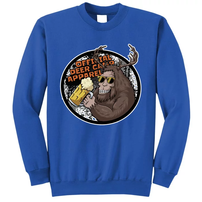 Bigfoot Deer Camp Funny Sasquatch Hunting Gift Tall Sweatshirt