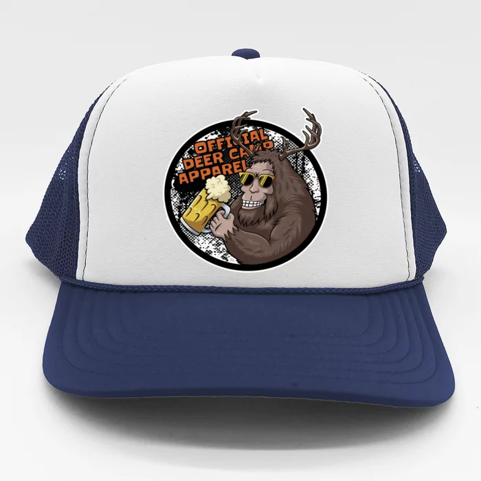 Bigfoot Deer Camp Funny Sasquatch Hunting Gift Trucker Hat