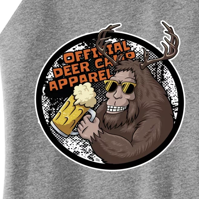 Bigfoot Deer Camp Funny Sasquatch Hunting Gift Women’s Perfect Tri Rocker Tank