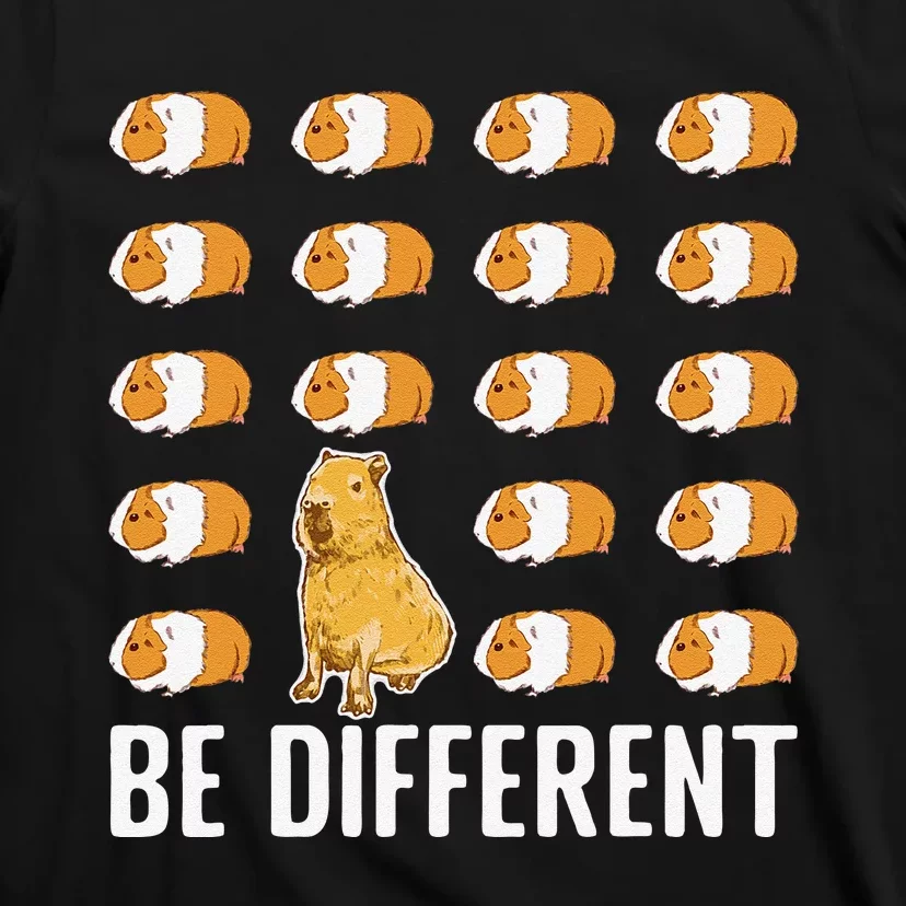 Be different Capybaras Funny Capibara Rodent Capybara T-Shirt