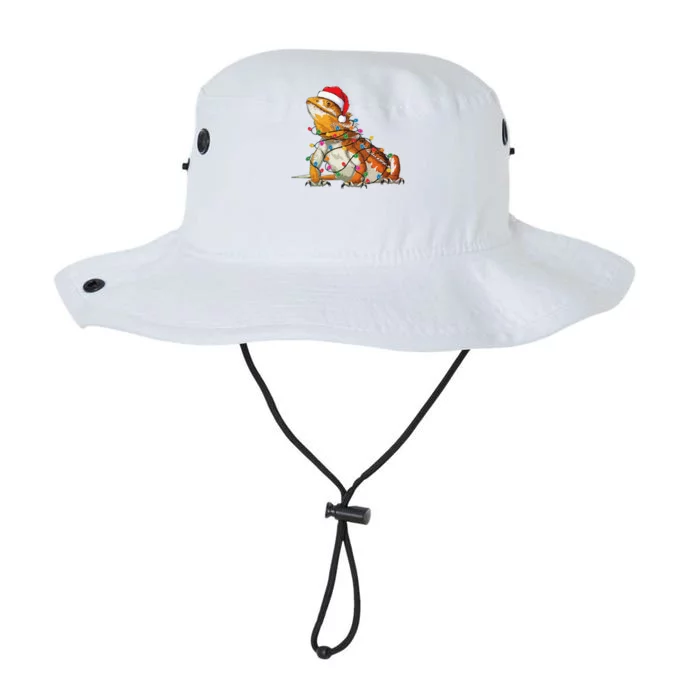 Bearded Dragon Christmas Lights Bearded Dragon Lover Xmas Legacy Cool Fit Booney Bucket Hat