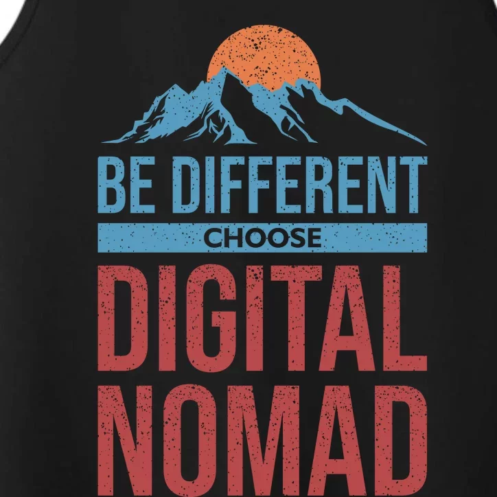 Be Different Choose Digital Nomad Performance Tank