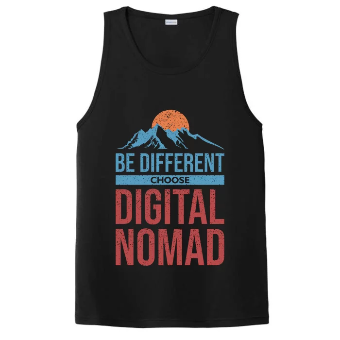 Be Different Choose Digital Nomad Performance Tank