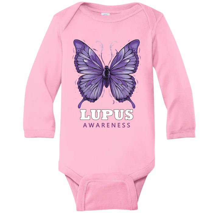 Butterfly Design Cool Gift Baby Long Sleeve Bodysuit