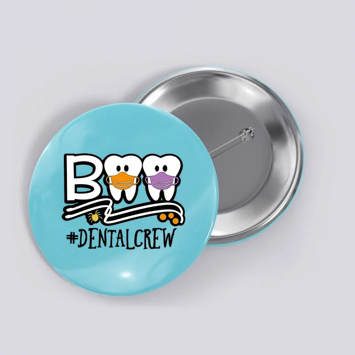 Boo Dental Crew Dentist Halloween Costume Gift Cute Gift Button