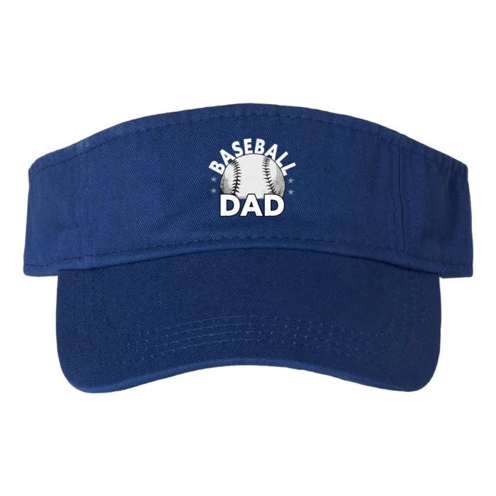 Baseball Dad Cute Gift Funny Baseball Dad Gift Valucap Bio-Washed Visor