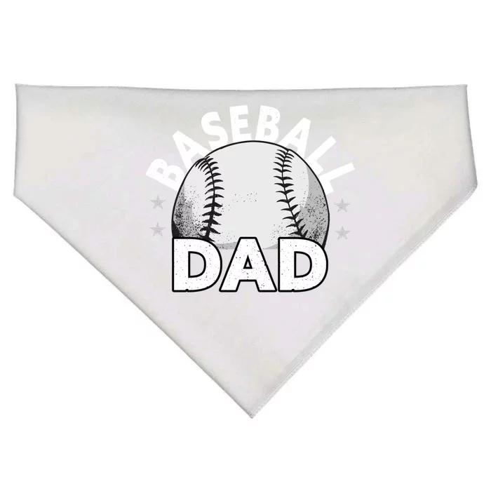 Baseball Dad Cute Gift Funny Baseball Dad Gift USA-Made Doggie Bandana