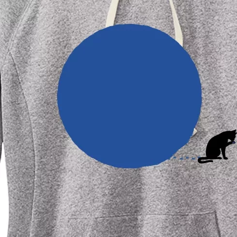 Blue Dot Cat Lady Omaha Nebraska Blue Dot Energy For Kamala Harris Women's Fleece Hoodie