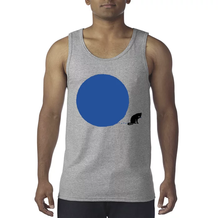 Blue Dot Cat Lady Omaha Nebraska Blue Dot Energy For Kamala Harris Tank Top