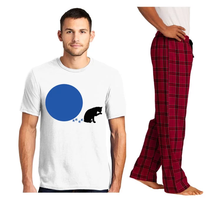 Blue Dot Cat Lady Omaha Nebraska Energy For Kamala 2024 Pajama Set