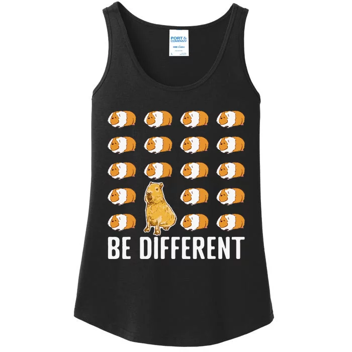 Be different Capybaras Funny Capibara Rodent Capybara Ladies Essential Tank