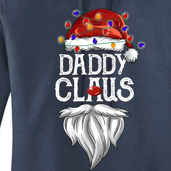 Bearded Daddy Claus Funny Family Matching Christmas Pajamas Meaningful Gift Women's Pullover Hoodie