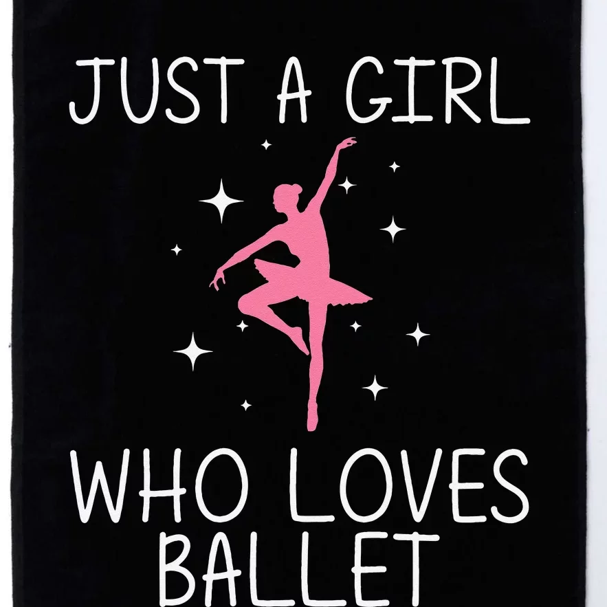 Ballet Dance Cute Ballerina Dancer Funny gift Platinum Collection Golf Towel