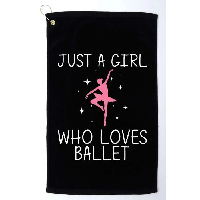 Ballet Dance Cute Ballerina Dancer Funny gift Platinum Collection Golf Towel