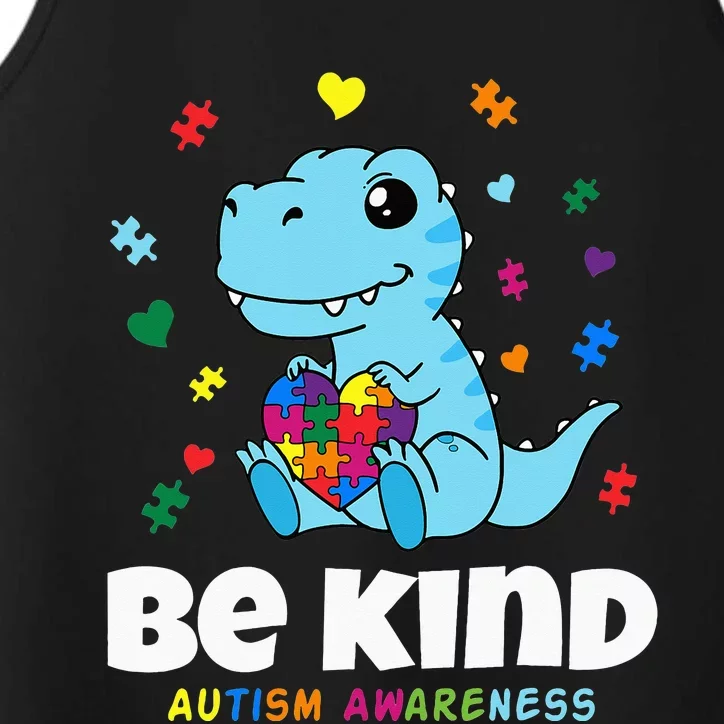 baby Dino Choose Kindness Autism Awareness Performance Tank