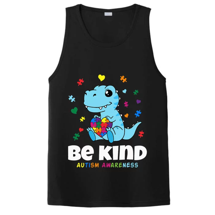 baby Dino Choose Kindness Autism Awareness Performance Tank