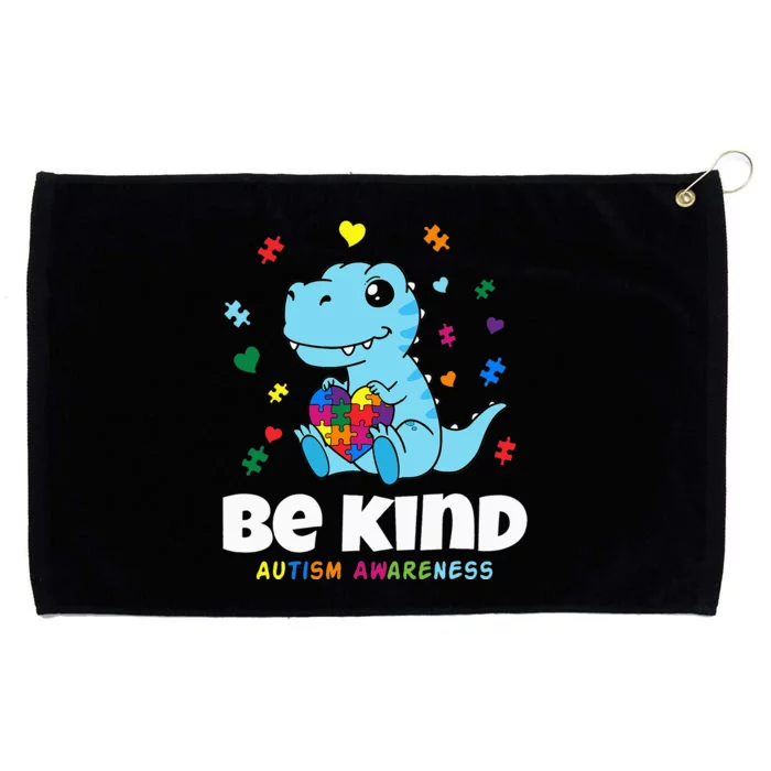 baby Dino Choose Kindness Autism Awareness Grommeted Golf Towel