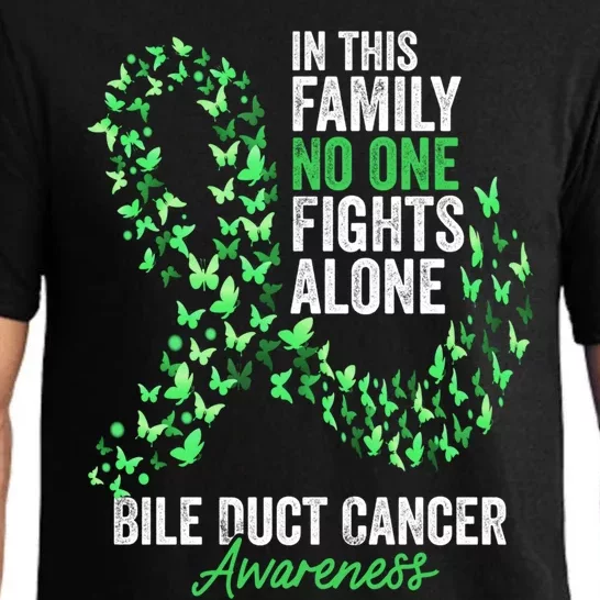 Bile Duct Cancer Awareness Month Butterflies Green Ribbon Gift Pajama Set