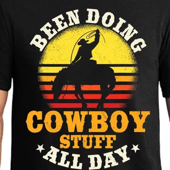 Been Doing Cowboy Stuff All Day Cowgirl Farm Rancher Ranch Pajama Set