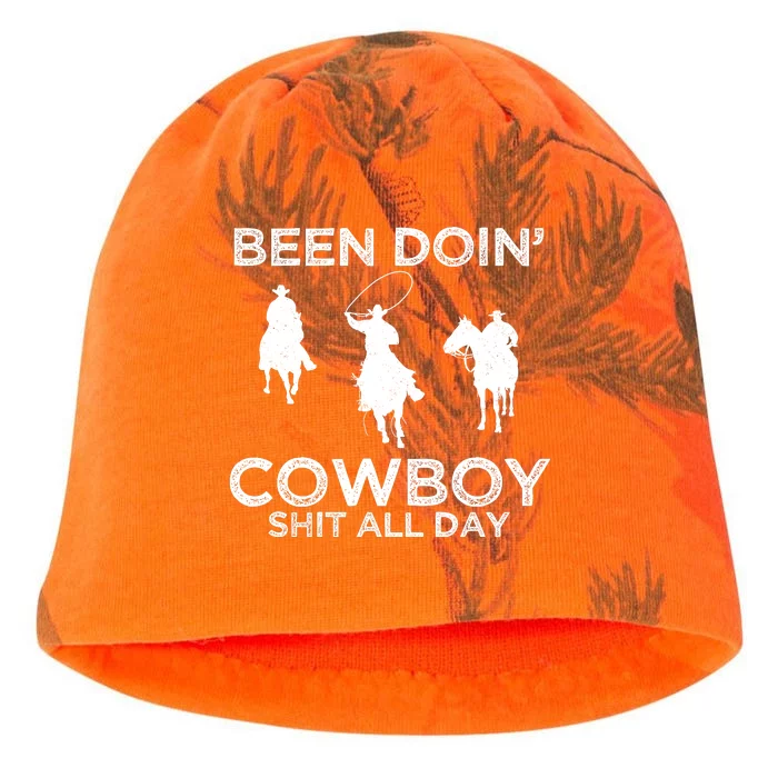 Been Doin' Cowboy Shit All Day Kati - Camo Knit Beanie