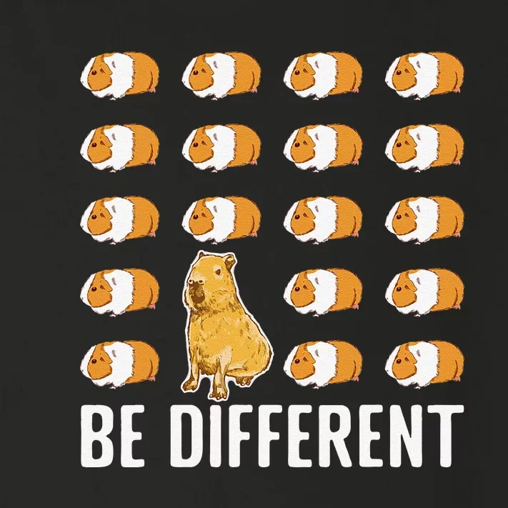 Be different Capybaras Funny Capibara Rodent Capybara Toddler Long Sleeve Shirt