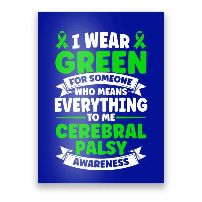 Brain Damage Cerebral Palsy Awareness Cerebral Palsy Gift Poster