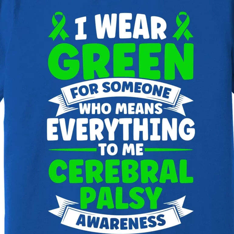 Brain Damage Cerebral Palsy Awareness Cerebral Palsy Gift Premium T-Shirt