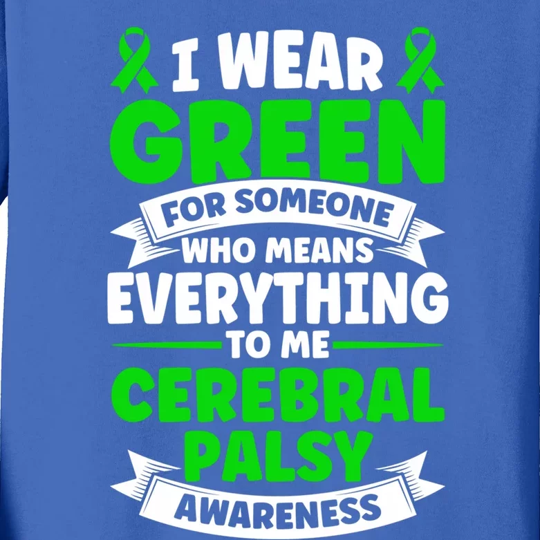 Brain Damage Cerebral Palsy Awareness Cerebral Palsy Gift Kids Long Sleeve Shirt