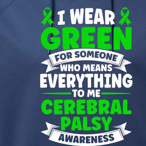 Brain Damage Cerebral Palsy Awareness Cerebral Palsy Gift Performance Fleece Hoodie