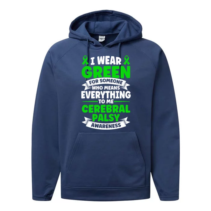 Brain Damage Cerebral Palsy Awareness Cerebral Palsy Gift Performance Fleece Hoodie